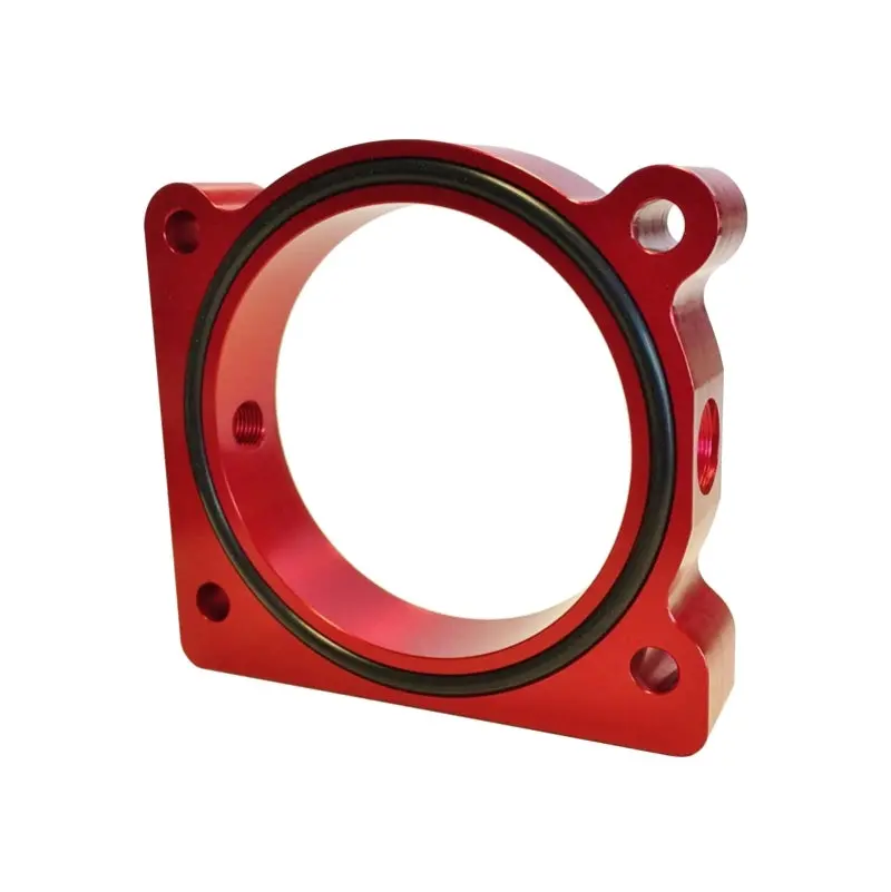 Torque Solution Throttle Body Spacer (Red) Ford F-150 3.5L Ecoboost / 3.7L V6 1