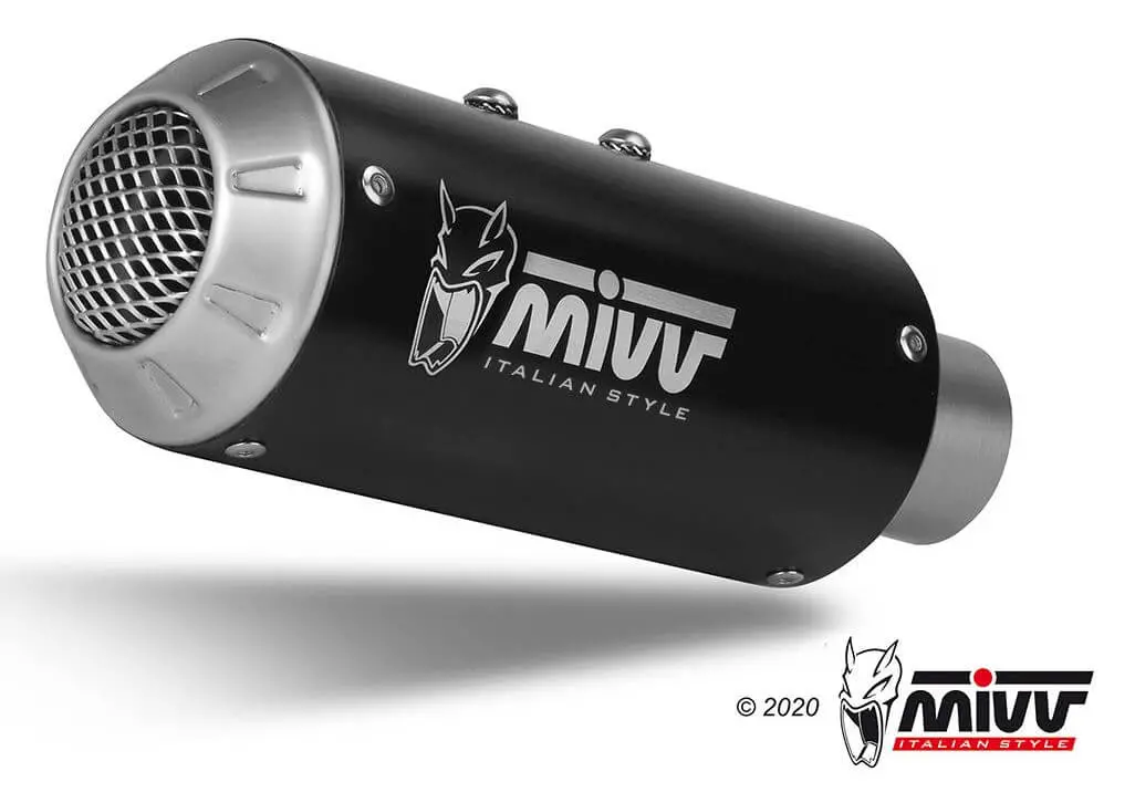 Mivv Mk3 Black Stainless Steel Slip-On Exhaust '17-'19 Kawasaki Z 900 1