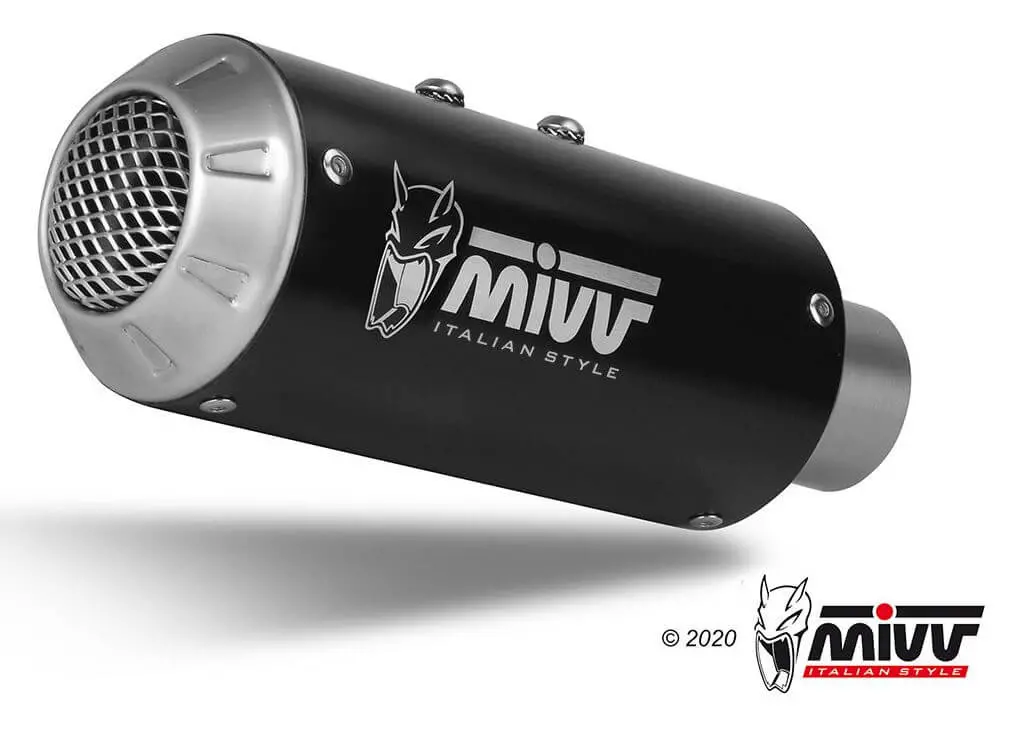 Mivv Mk3 Black Stainless Steel Slip-On Exhaust '20-'23 Kawasaki Z 900 1