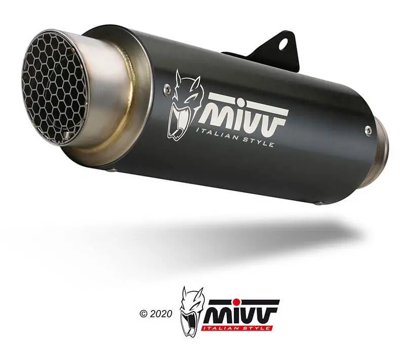 Mivv Gp Pro Black Stainless Steel Slip-On Exhaust '17-'20 Suzuki Gsx-R 1000 1
