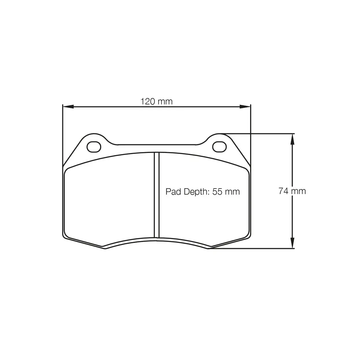 Pagid U-1427 Orange Racing Pad - Rs44 Compound 1