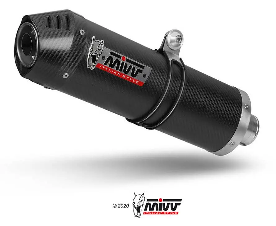 Mivv Oval Carbon Slip-On Exhaust '11-'16 Triumph Tiger 800 Xc/Xr/Xrx/Xcx/Xrt/Xca 1