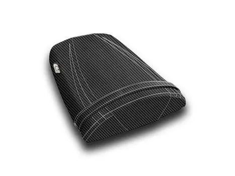 Luimoto Tribal Flight Cf Seat Covers '04-'07 Honda Cbr1000rr - Cf Black W/Silver Stitching 3