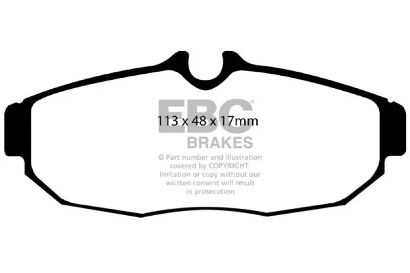 Ebc 05-10 Ford Mustang 4.0 Redstuff Rear Brake Pads 1