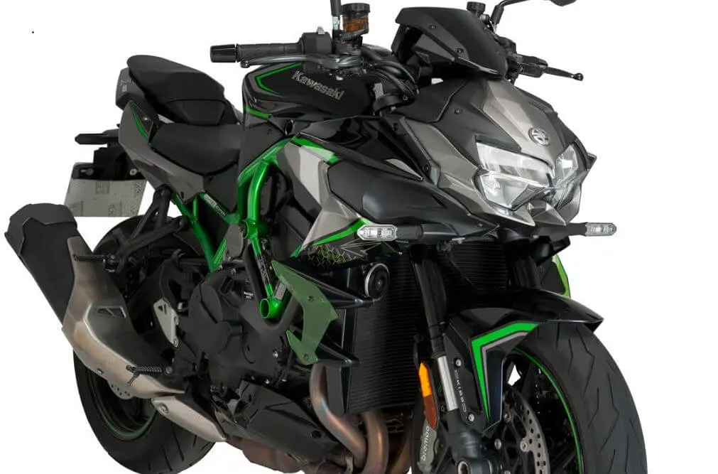 Puig Downforce Naked Side Spoilers for Kawasaki Z H2 (2020–2022) - Image 2