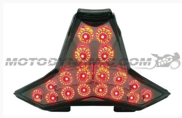 Motodynamic Sequential Led Tail Light '14-'16 Kawasaki Z1000, '16-'18 Zx10r - Light Smoke 1