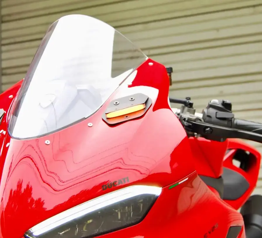 New Rage Cycles Mirror Block Off Turn Signals 25-26 Ducati Panigale V2 1