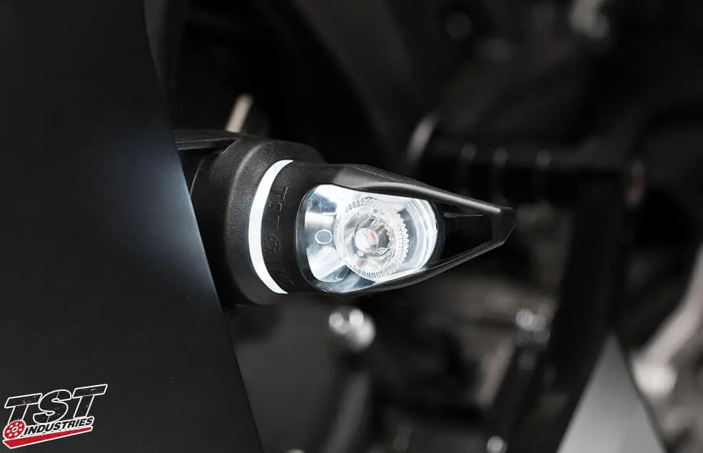 Tst Industries Mech-Gtr Front Led Turn Signals For Yamaha Fz-07/Mt-07/Fz-09/Mt-09/Fz1 | *Must Check Fitment Chart 1