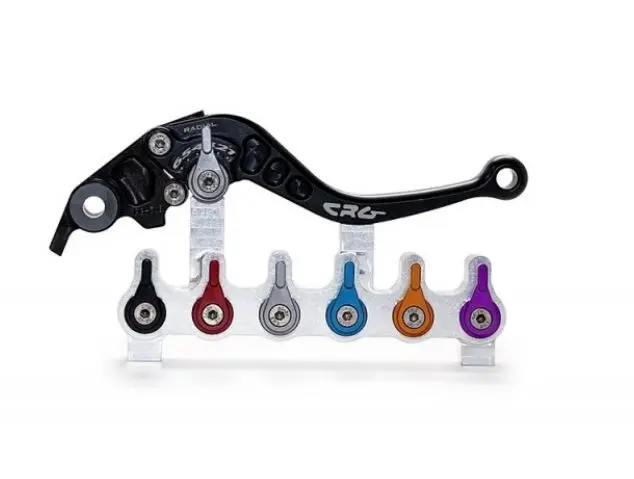 Crg Rc1 Brake & Clutch Levers '04-'07 Triumph Speed Triple, '08-'16 Street Triple, '11-'14 Tiger 800, Bonneville Black 1