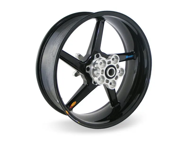 Bst 6.625" X "17 5 Spoke Slanted Carbon Fiber Rear Wheel For 2010-2014 Bmw S1000rr/Hp4 1