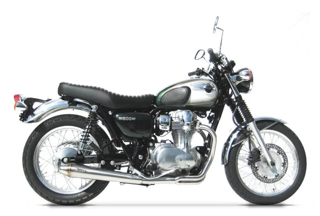 Zard 2>1 Racing Stainless Steel Conical Full Exhaust '10-'17 Kawasaki W800 1