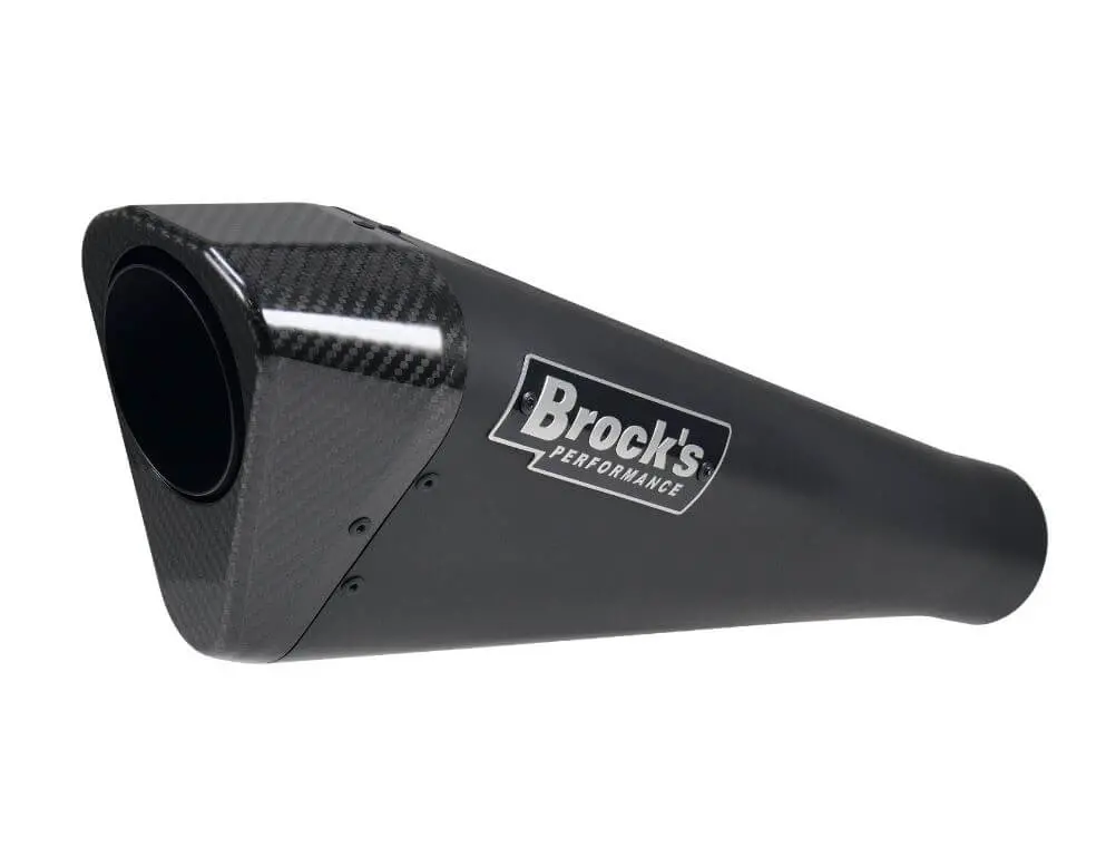 Brock Performance Single Penta-Carbon Slip-On Exhaust 20-25 Kawasaki Z H2 1