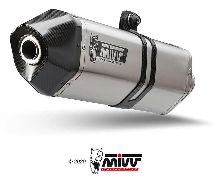 Mivv Speed Edge Stainless Steel Slip-On Exhaust '15-'18 Bmw R 1200 R 1