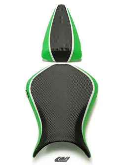 Luimoto Sport Seat Covers '07-'08 Kawasaki Zx6r - Lime Green 3