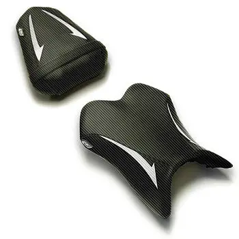 Luimoto Raven Seat Covers '07-'08 Yamaha Yzf R1 - Cf Black/Cf White 1
