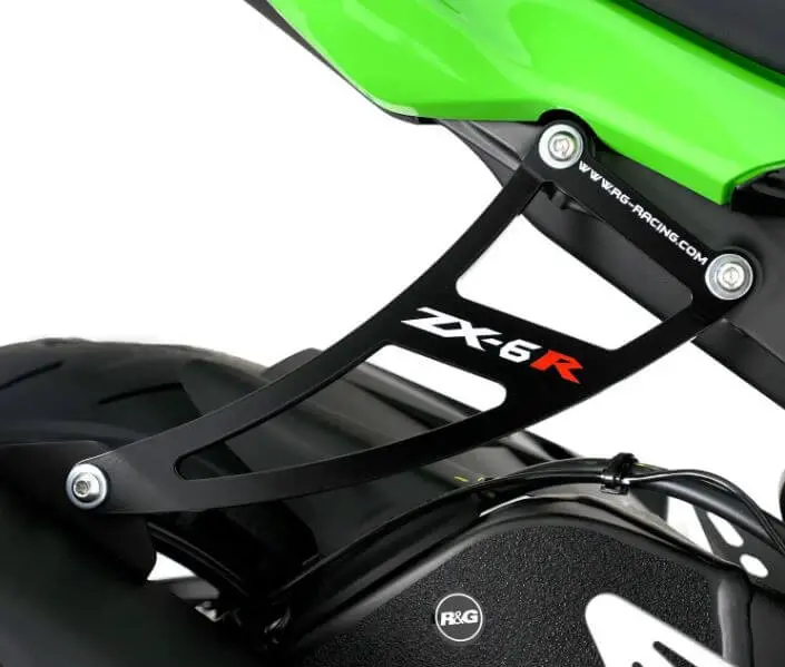 R&G Racing Exhaust Hanger & Footrest Blanking Plate Kit '09- Kawasaki Zx6r 1