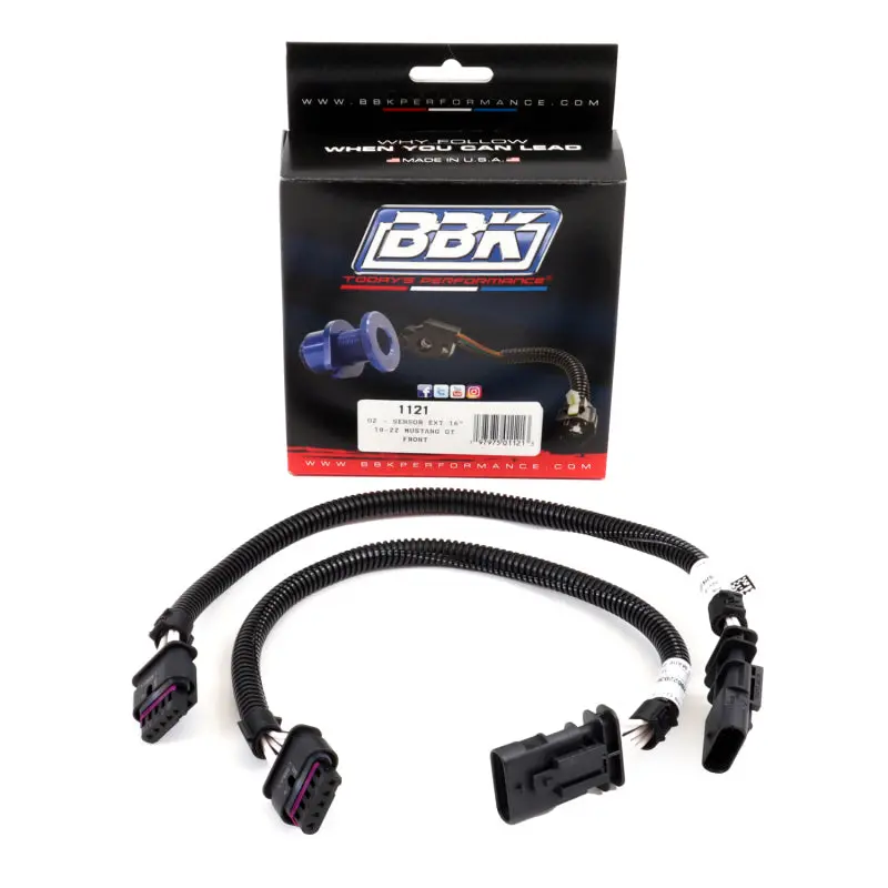 Bbk 18-20 Ford Mustang Gt O2 Sensor Wire Harness Extensions 16In (Pair) 1