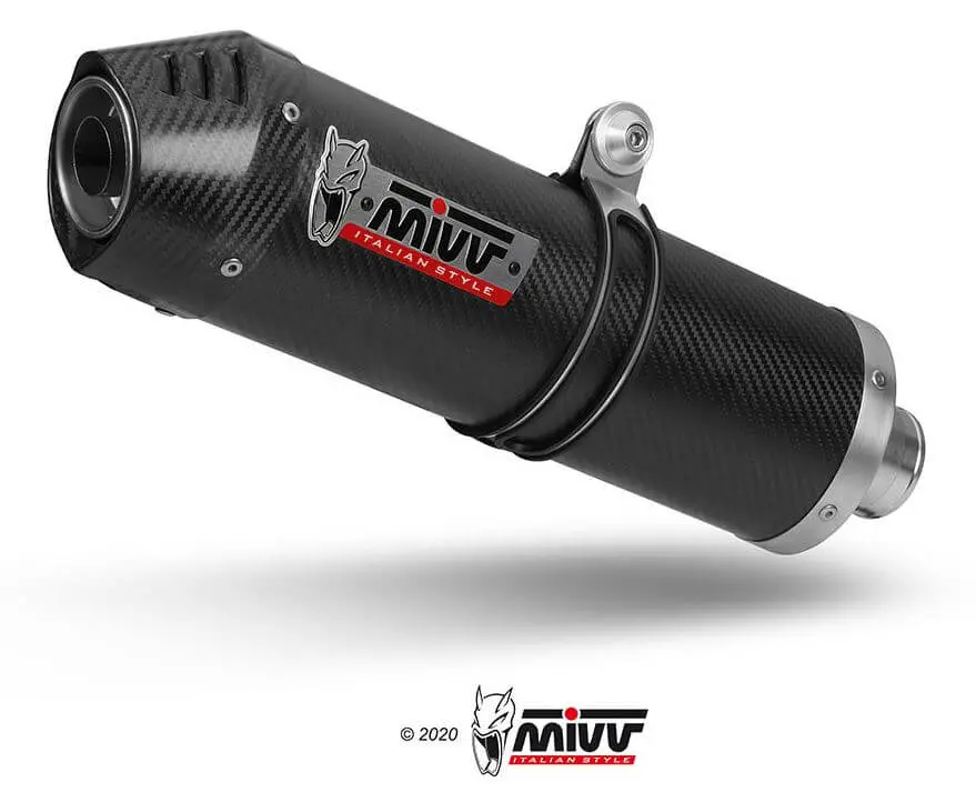 Mivv Oval Carbon Slip-On Exhaust '15-'19 Bmw S 1000 Xr 1