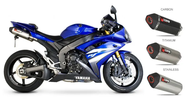 Scorpion Serket Parallel Slip-On Exhaust Systems For '07-'08 Yamaha R1 1