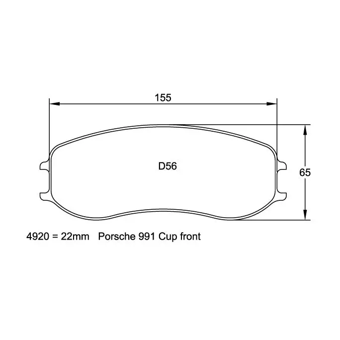 Pagid U-4928 Yellow Racing Pad - Rs29 Compound 1
