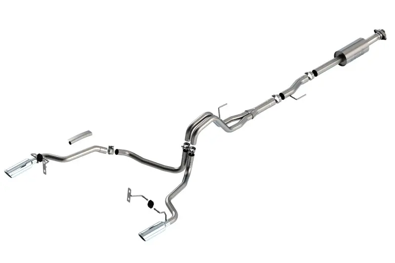 Borla F-150 2021 2.7L/3.5L 4Dr Cc Sb Ec Stb Lari/King R/Plinum/Ltd 3/2.25 Sre Cb S-Type Chr Tips 1