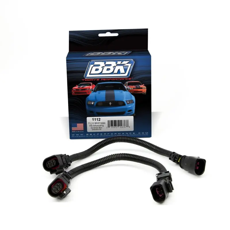 Bbk 11-14 Mustang Gt Front O2 Sensor Wire Harness Extensions 12 (Pair) 1