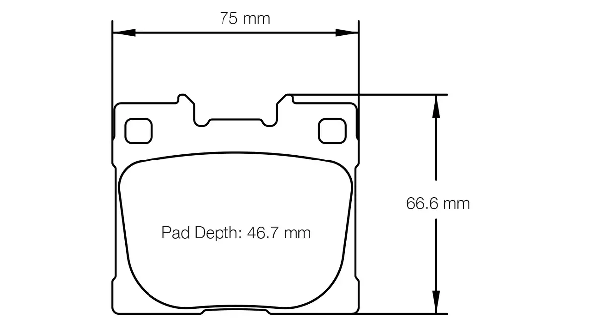 Pagid U-8300 Yellow Racing Pads - Rs-29 Compound 1