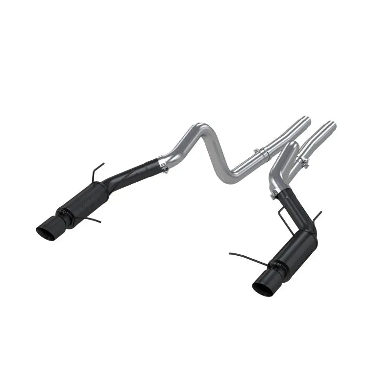 Mbrp 11-14 Ford Mustang Gt 5.0L 3In Cat Back Dual Split Rear Race Version 4In Tips - Black 1