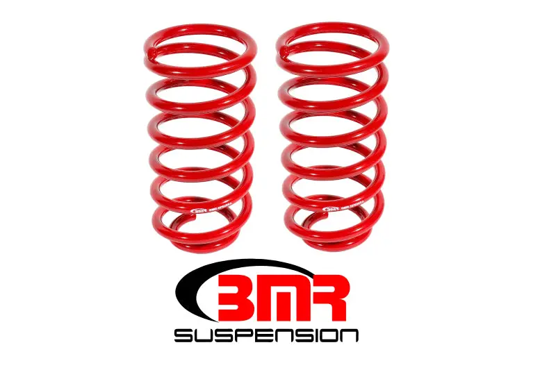 Bmr 79-04 Ford Mustang (Ex. 99-04 Mustang Cobras W/ Irs) 1In Drop Rear Lowering Springs - Red 1