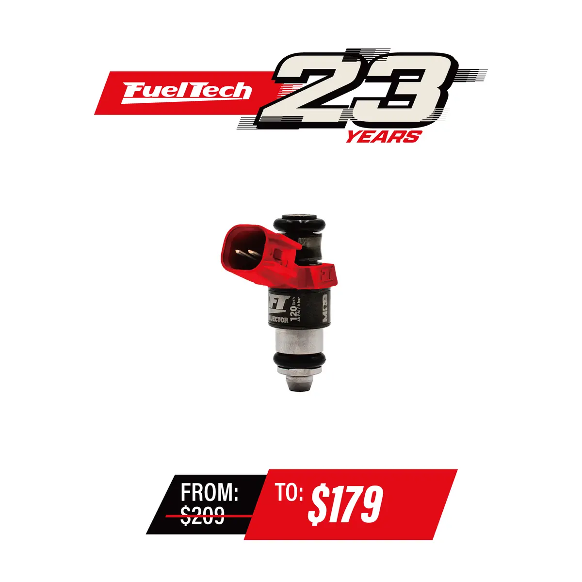 Ft Injector 120 Lb/H - Ev6 Connector 1