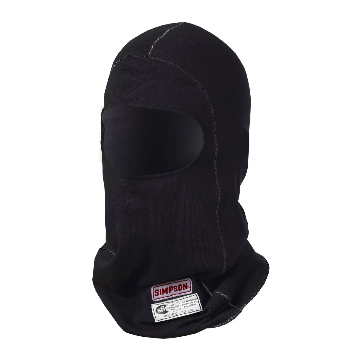 Simpson Carbon-X 2-Hole Fire Resistant Racing Balaclava - Sfi 3.3 1