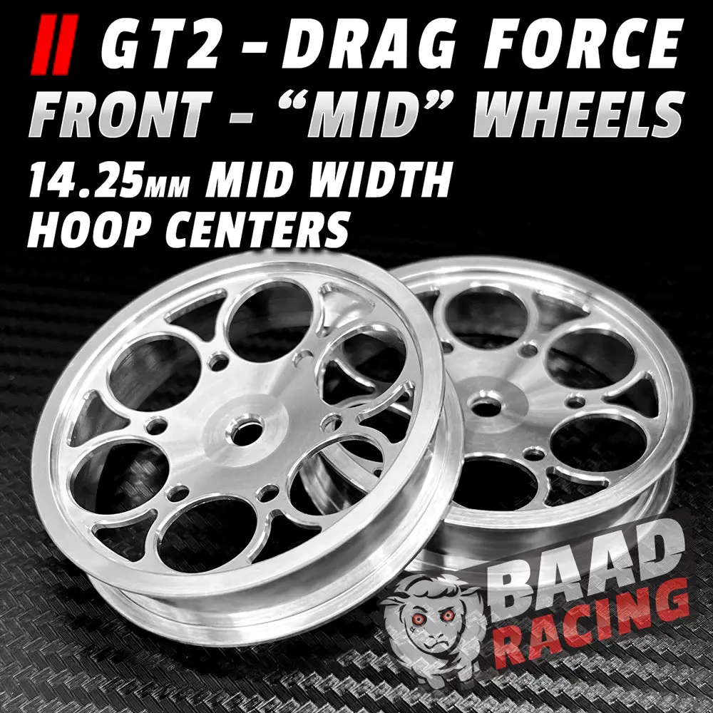 Gt2 "Mid" - Glue Type Drag Force - Front Wheels - Hoop Center 1