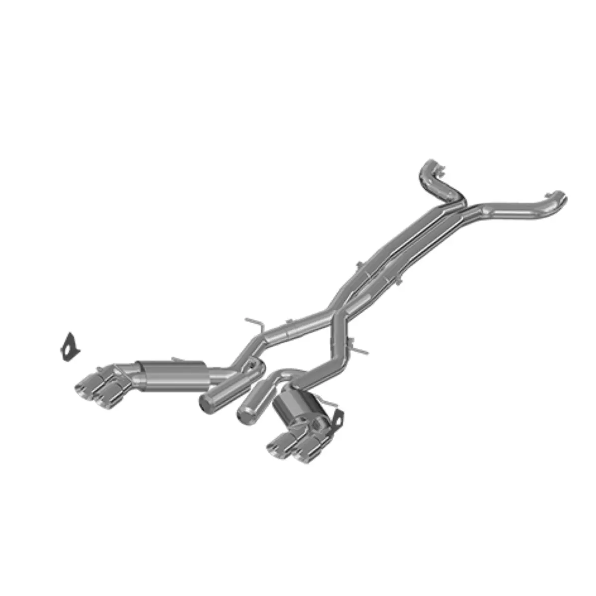 16-24 6 Speed Camaro Ss/Zl1 Mbrp Cat Back Exhaust 3" Quad Tips Street Version T409 1