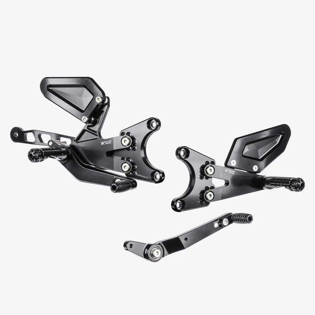 Yamaha Yzf R1/M 2015-25 Bonamici Racing Rearsets (Stock Exhaust) 1