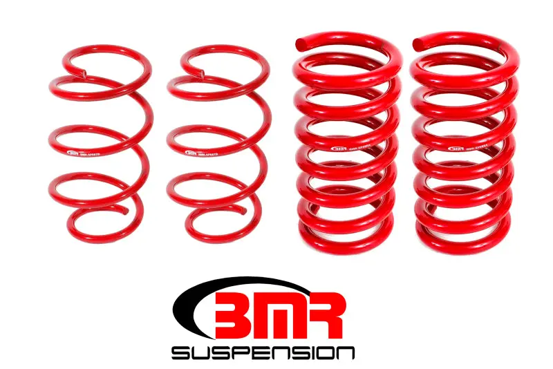 Bmr 15-17 S550 Mustang Drag Version Lowering Springs (Set Of 4) - Red 1