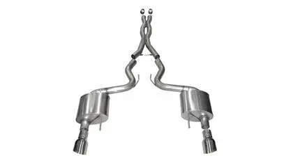 Corsa 2015-17 Ford Mustang Gt 5.0 3In Xtreme Cat Back Exhaust, Polish Dual 4.5In Tip 1