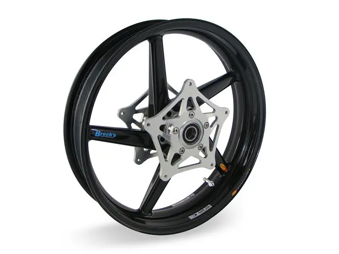 Bst 3.5" X "17 5 Spoke Slanted Carbon Fiber Front Wheel For 2010-2012 Bmw S1000rr 1