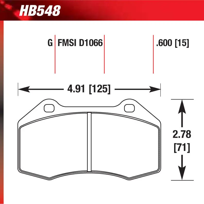 Hawk Hb548n.510 Performance Pad - Hp Plus Compound 1