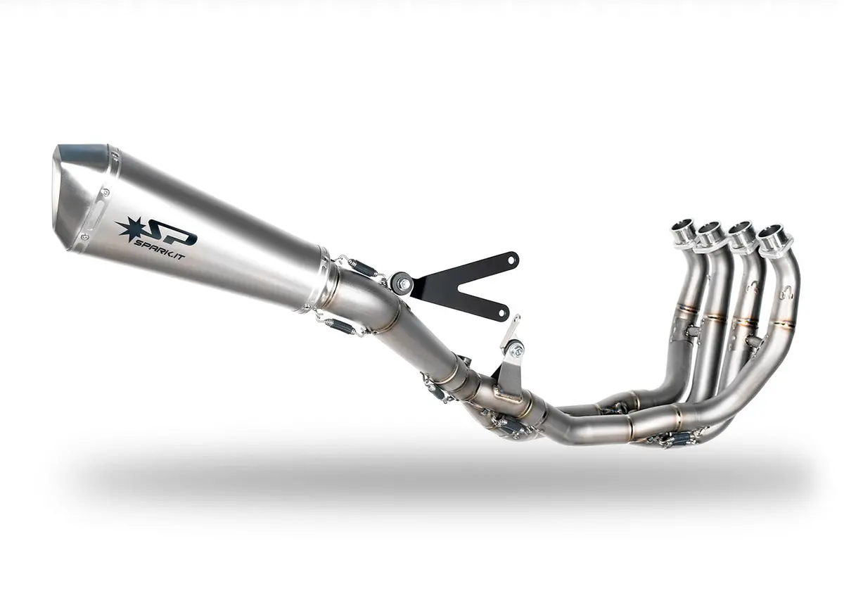 Yamaha Yzf R6 2017-20 Spark Racing Full System Evo 2019: Titanium Collector + Force Silencer 1