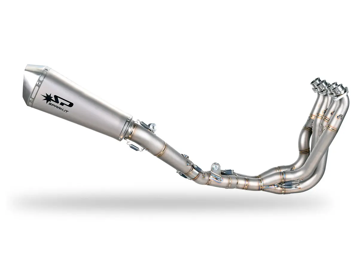 Suzuki Gsx-R 1000/ R (17-19) Spark Racing Full Titanium System Evo19: Titanium Collector + Konix Silencer 1