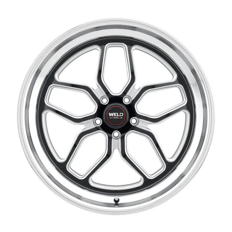 17X9 Weld Laguna Gloss Black W/ Milled Spoke 5X120.65 Et+45 Bs6.8 2