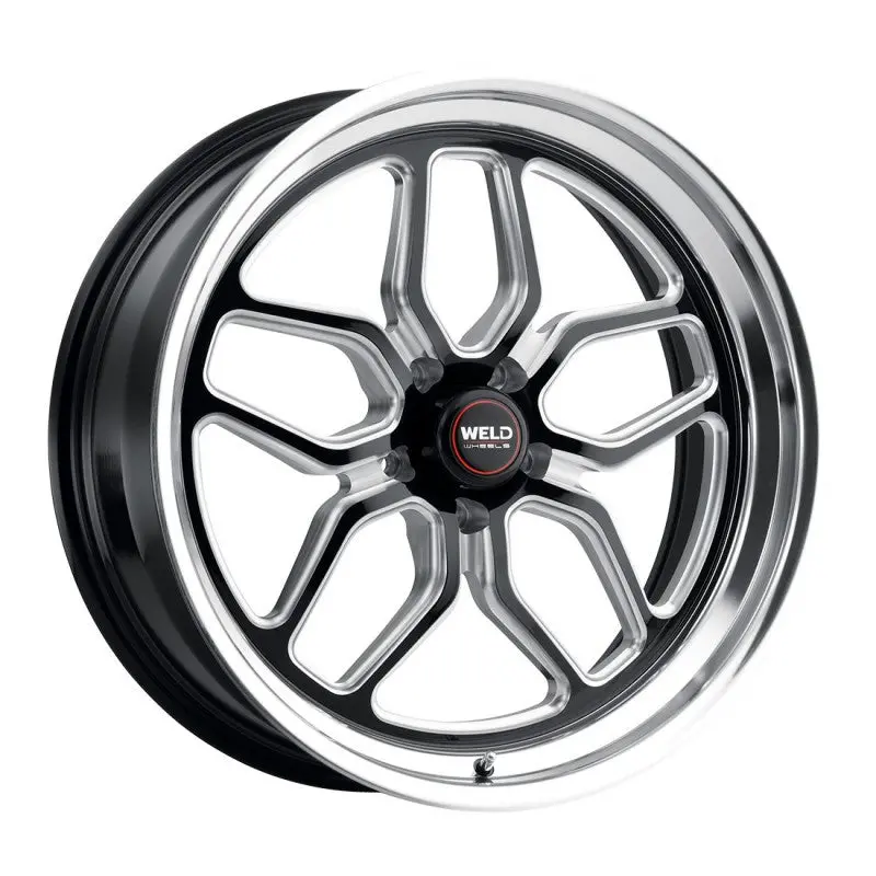 17X10 Weld Laguna Drag Gloss Black W/ Milled Spoke 5X114.3 Et25 Bs6.5 1