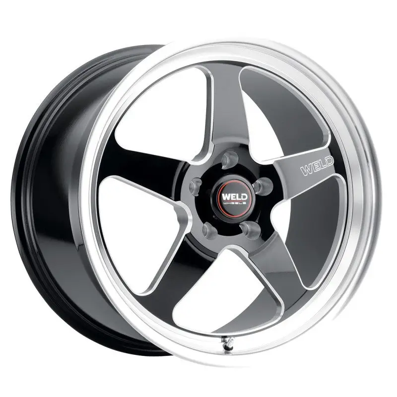 20X5 Weld Ventura Drag Gloss Black W/ Milled Spoke 5X120.65 Et-25 Bs2.0 1